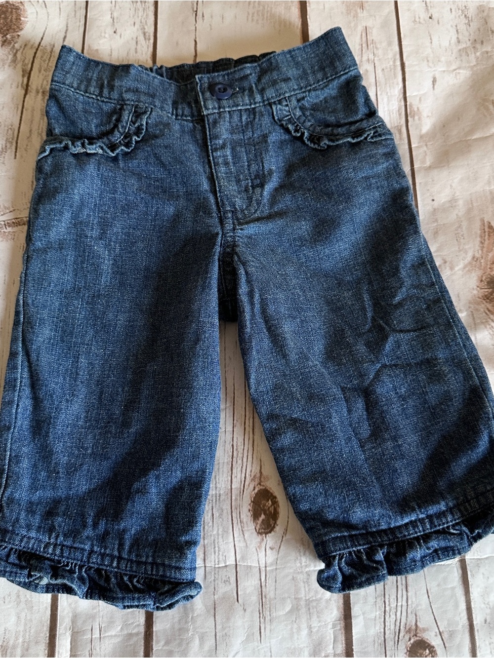 Hartstrings lined pants with ruffles, vguc size 6-9 months